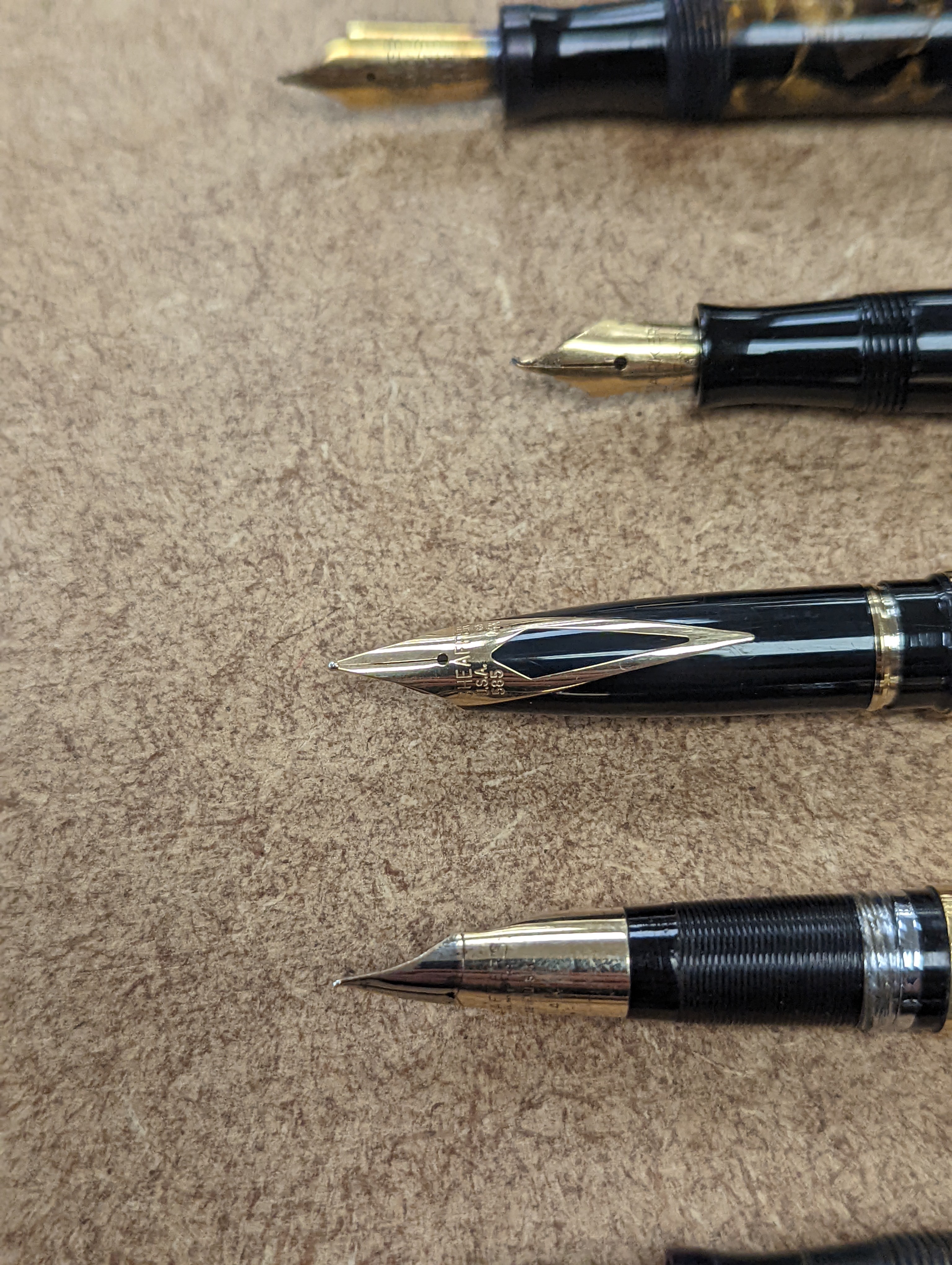 A quantity of fountain pens, 19 in total.